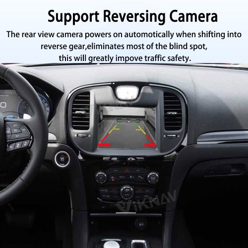 Viknav linux system wireless carplay android auto decoder box for Chrysler 300c 2012-2016 GPS Navigatipn Original Car Radio Screen