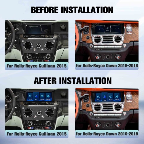 Viknav Linux System Wireless Carplay Android Auto Decoder Box For Rolls-Royce Cullinan 2015 Dawn 2016-2018 GPS Navigatipn Original Car Radio Screen
