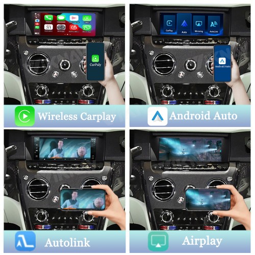 Viknav Linux System Wireless Carplay Android Auto Decoder Box For Rolls-Royce Cullinan 2015 Dawn 2016-2018 GPS Navigatipn Original Car Radio Screen