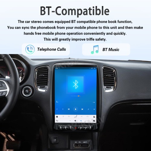 Viknav 13.8 Inch Android Car Radio For Dodge Durango 2014-2021  Android Auto Wirless Carplay GPS Navigation Multimedia Player Autoradio Head Unit  (black 128GB)