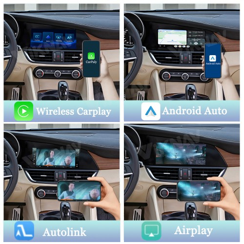 Viknav linux system wireless carplay android auto decoder box for Alfa Giulia Stelvio 2017-2019 GPS Navigatipn Original Car Radio Screen
