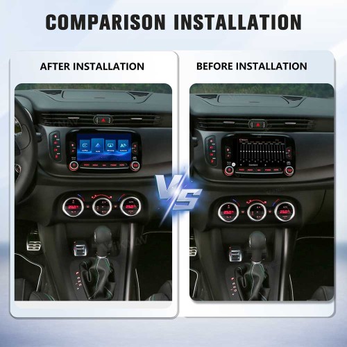 Viknav linux system wireless carplay android auto decoder box for Alfa GIulietta GPS Navigatipn Original Car Radio Screen