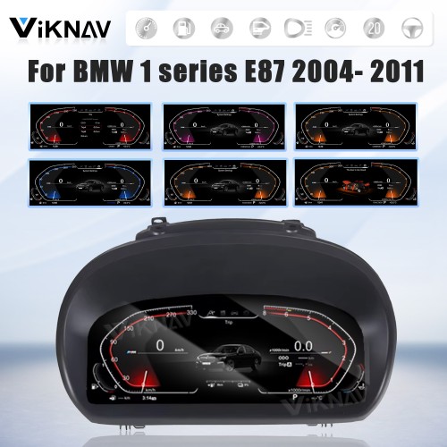 Viknav Digital Instrument Cluster 11 inch For BMW 1 series E87 2004- 2011 Linux System Vertical Screen Car SpeedMeter Car Dashboard Digital Panel
