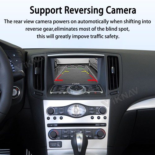 Viknav Linux System Wireless Carplay Android Auto Decoder Box For Infiniti G Series 2010-2013 GPS Navigatipn Original Car Radio Screen