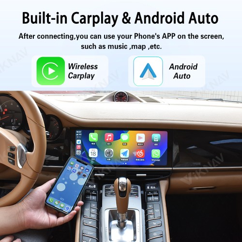 Android System 12.3 Inch Car Radio For Porsche Panamera 2011-2017 Auto Stereo Wireless Carplay GPS Navigation Multimedia Player Touch Screen (128GB)