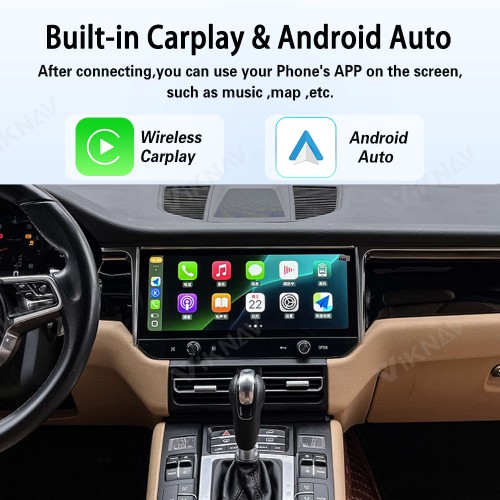 Android System 12.3 Inch Car Radio For Porsche Macan 2013-2017 Auto Stereo Wireless Carplay GPS Navigation Multimedia Player Touch Screen Had Unit(128GB)