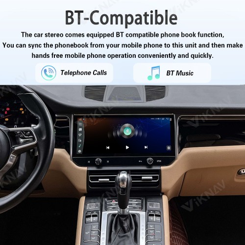 Android System 12.3 Inch Car Radio For Porsche Macan 2013-2017 Auto Stereo Wireless Carplay GPS Navigation Multimedia Player Touch Screen Had Unit(128GB)