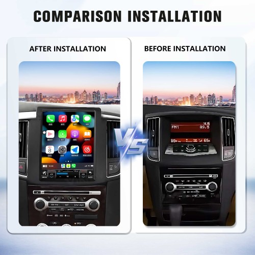 Viknav 10.4" Touch Screen Car Radio For Nissan MAXIMA ( 2008 2009 2010 2011 2012 ) Multimedia Player Android Auto GPS Navigation Wireless Carplay