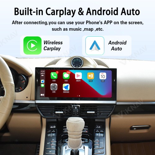 Android System 12.3 Inch Car Radio For Porsche Cayenne 2011-2017 Auto Stereo Wireless Carplay GPS Navigation Multimedia Player Touch Screen (128GB)