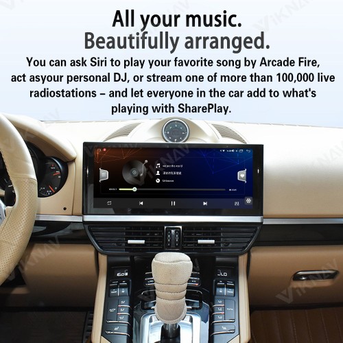 Android System 12.3 Inch Car Radio For Porsche Cayenne 2011-2017 Auto Stereo Wireless Carplay GPS Navigation Multimedia Player Touch Screen (128GB)