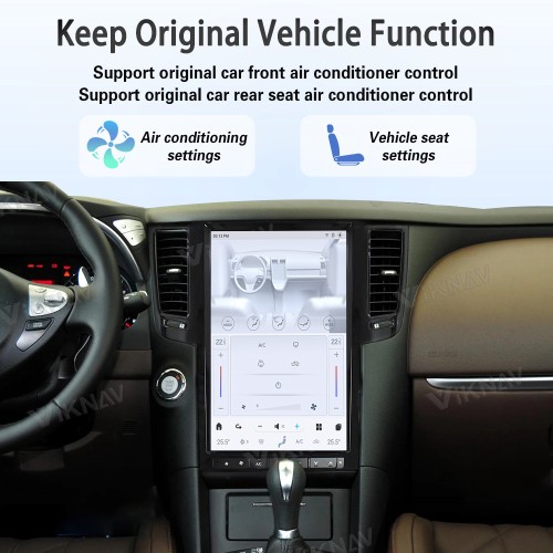 Viknav 14.4 Inch Car Radio For Infiniti FX35 2009-2013 Multimedia Player GPS Carplay 4G WIFI Head Unit Stereo Receiver