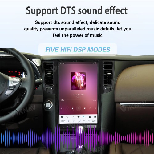 Viknav 14.4 Inch Car Radio For Infiniti FX35 2009-2013 Multimedia Player GPS Carplay 4G WIFI Head Unit Stereo Receiver