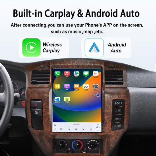 Viknav 12.1" Touch Screen Car Radio For Nissan Patrol Y61 ( 2004 - 2019 ) Multimedia Player Android Auto GPS Navigation Wireless Carplay