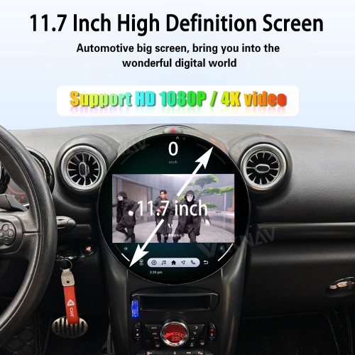 Viknav 11.7 Inch Android For BMW Mini R60 2011-2016 Car Radio Multimedia Player Auto Stereo Video GPS navigation Head Unit
