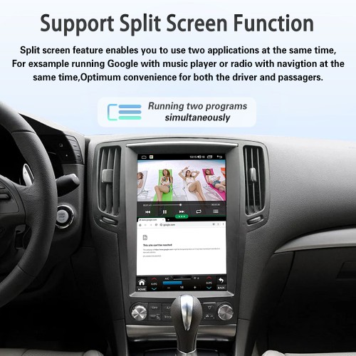 Viknav 12.1 inch Android Car Stereo for Infiniti G25/G35/G37/Q60/Q60S 2004-2013 Wireless CarPlay & Android Auto GPS Navigation Multimedia Player