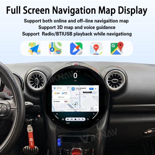 Viknav 11.7 Inch Android For BMW Mini F56 F60 R56 R60 2004-2023 Car Radio Multimedia Player Auto Stereo Video GPS navigation Head Unit