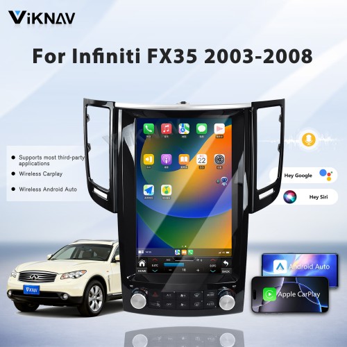 Viknav Android 12.1 inch Car Stereo For Infiniti FX35 QX70 2012-2019 Wireless CarPlay & Android Auto GPS Navigation Head Unit