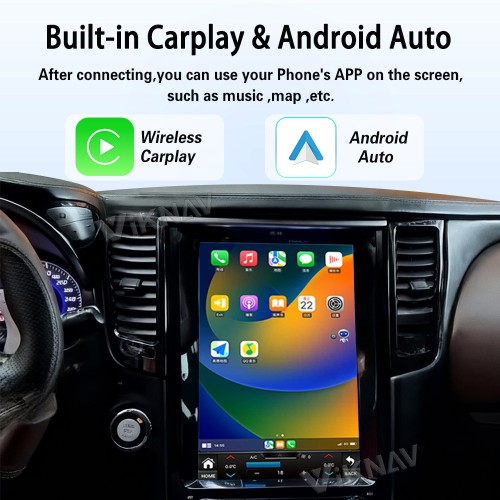 Viknav Android 12.1 inch Car Stereo For Infiniti FX35 QX70 2012-2019 Wireless CarPlay & Android Auto GPS Navigation Head Unit