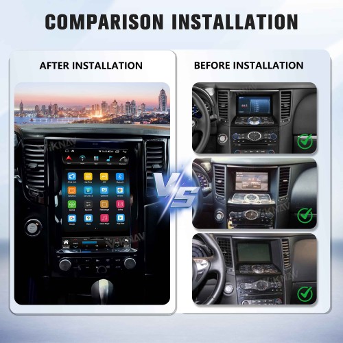 Viknav Android 12.1 inch Car Stereo For Infiniti FX35 QX70 2012-2019 Wireless CarPlay & Android Auto GPS Navigation Head Unit