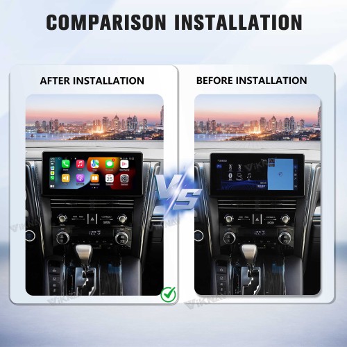 Viknav Linux Interface Box for Lexus LM 2020-2022 Wireless CarPlay Decoder Android Auto GPS Navigation Original Car Radio Screen