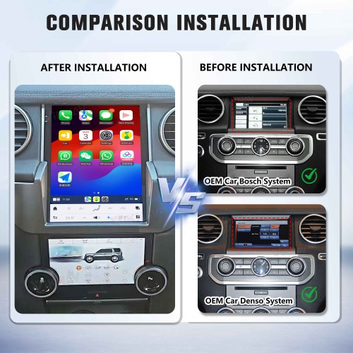 Viknav Upgrade Android Radio For Land Rover Discovery 4 LR4 2009-2021 Multimedia Player GPS Navigation Stereo Wireless Carplay Android Auto Touch Screen