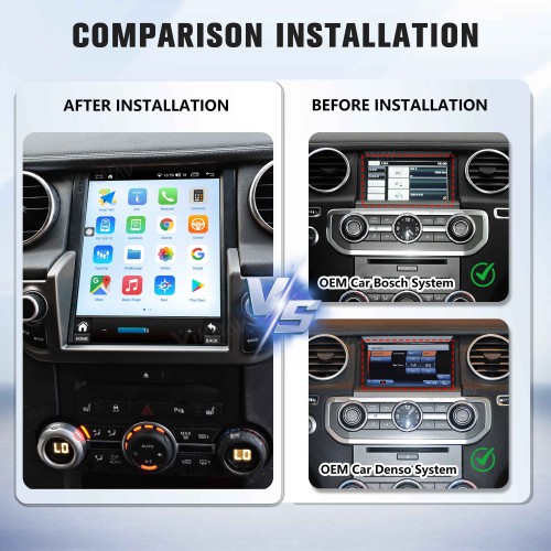 Viknav Android Radio For Land Rover Discovery 4 LR4 2009-2021 Multimedia Player GPS Navigation Stereo Wireless Carplay Android Auto Touch Screen