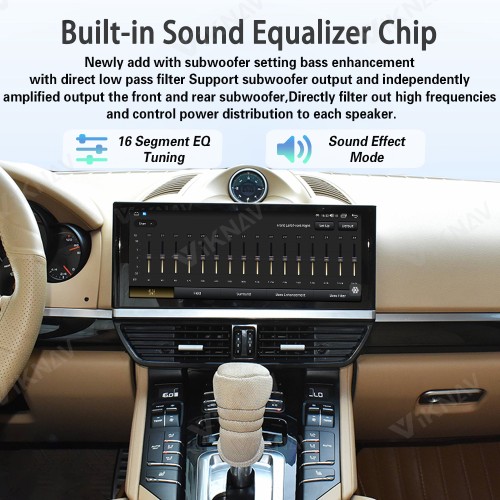 Android System Car Radio For Porsche Cayenne 2011-2017 Auto Stereo Wireless Carplay GPS Navigation Multimedia Player 128GB Touch Screen With 12.3 Inch LCD Digital Cluster