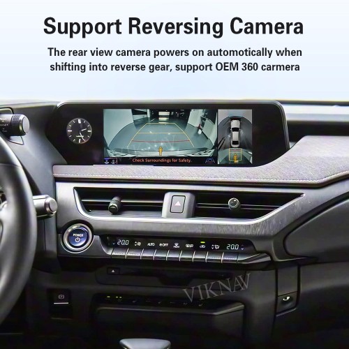Viknav Linux Interface Box for Lexus UX 2019-2022 Wireless CarPlay Android Auto GPS Navigation Original Car Radio Screen