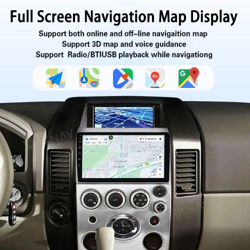 Viknav 9 inch Car Stereo for Infiniti QX56 2004-2009 2Din Head Unit Wireless CarPlay & Android Auto GPS Navigation Multimedia Player