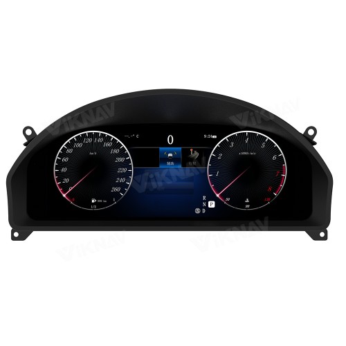 Viknav 12.3 Inch Digital Cluster Car Speedometer For Mercedes Benz GLK 2013-2015 Linux System Car Instrument Cluster Screen Instrument Replacement (NTG4.5)