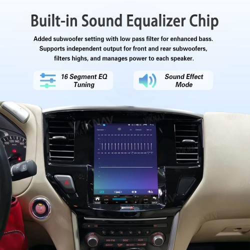 Viknav 10.4" Touch Screen Car Radio For Nissan-Pathfinder ( 2012 2013 2014 2015 2016 2017 2018 2019 ) Multimedia Player Android Auto GPS Navigation Wireless Carplay (128GB)