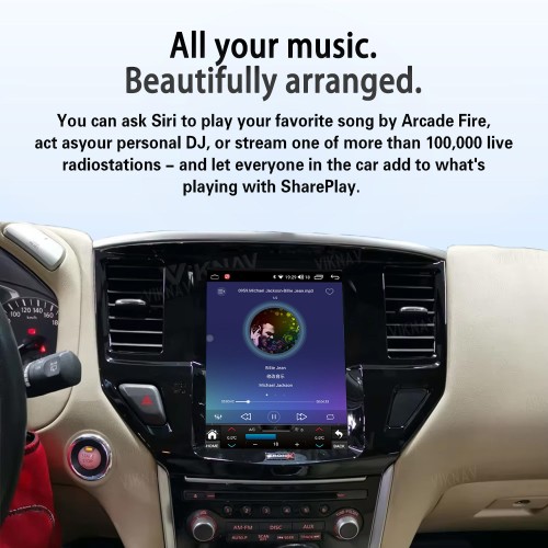 Viknav 10.4" Touch Screen Car Radio For Nissan-Pathfinder ( 2012 2013 2014 2015 2016 2017 2018 2019 ) Multimedia Player Android Auto GPS Navigation Wireless Carplay (128GB)