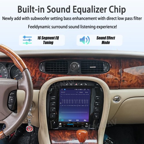 Viknav 9.7" Android Auto & Wireless CarPlay touch screen for Jaguar XJ 2004-2008 GPS Navigation Head Unit