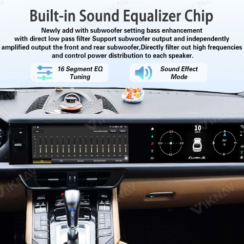 Android System 12.3 Inch+12.3 Inch Car Radio For Porsche Cayenne 2010-2017 Auto Stereo Wireless Carplay GPS Navigation Multimedia Player 128GB Dual Touch Screen (Beige)