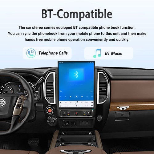 Viknav 15.6" Touch Screen Car Radio For Nissan Titan ( 2020 2021 2022 2023 2024 2025 ) Multimedia Player Android Auto GPS Navigation Wireless Carplay (128GB)