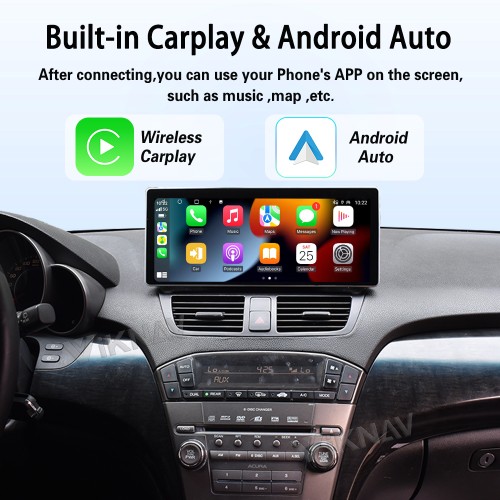 Viknav Android Car Stereo For Honda Acura MDX 2007-2013 Car Radio Wireless Carplay Android Auto GPS Navigation Multimedia Player