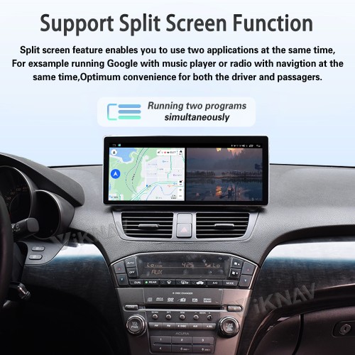 Viknav Android Car Stereo For Honda Acura MDX 2007-2013 Car Radio Wireless Carplay Android Auto GPS Navigation Multimedia Player