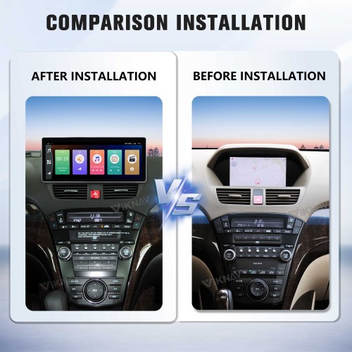 Viknav Android Car Stereo For Honda Acura MDX 2007-2013 Car Radio Wireless Carplay Android Auto GPS Navigation Multimedia Player