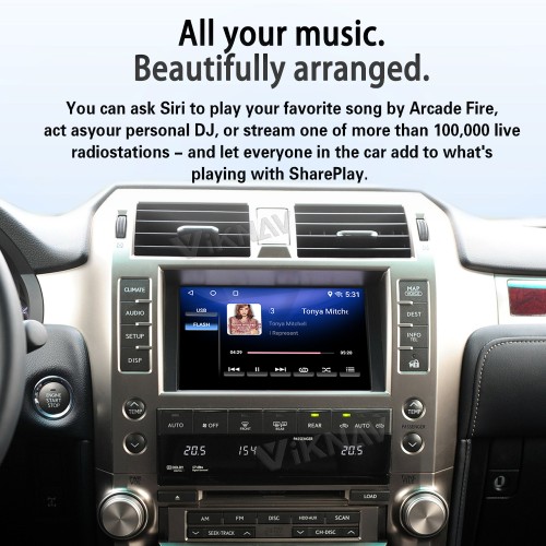 Viknav Android 13 Interface Box for Lexus GX 2014-2023 Wireless CarPlay Decoder Android Auto GPS Navigation  Original Car Radio Screen
