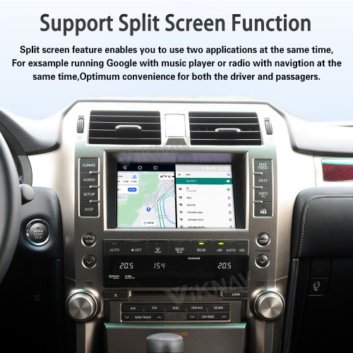 Viknav Android 13 Interface Box for Lexus GX 2014-2023 Wireless CarPlay Decoder Android Auto GPS Navigation  Original Car Radio Screen