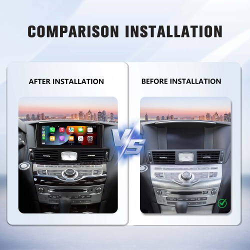 Viknav 10.25inch Android Stereo for Infiniti Q70L/M25/M35/2013-2017 Wireless CarPlay & Android Auto GPS Navigation