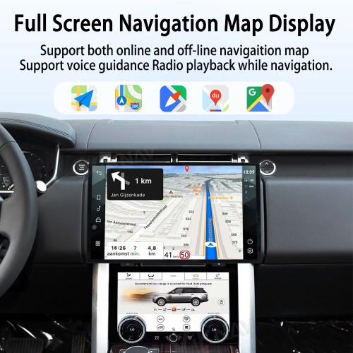 Viknav 13inch Android Radio For Land Rover Range Rover Sport L494 Vogue L405 2013-2017 Wireless Carplay Android Auto Multimedia Player GPS Navigation Touch Screen Stereo