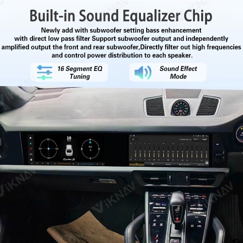 Android System Car Stereo Radio For Porsche Cayenne 2018-2023 Auto Stereo Wireless Carplay GPS Navigation Multimedia Player 128GB RHD Dual 12.3 Inch Touch Screen