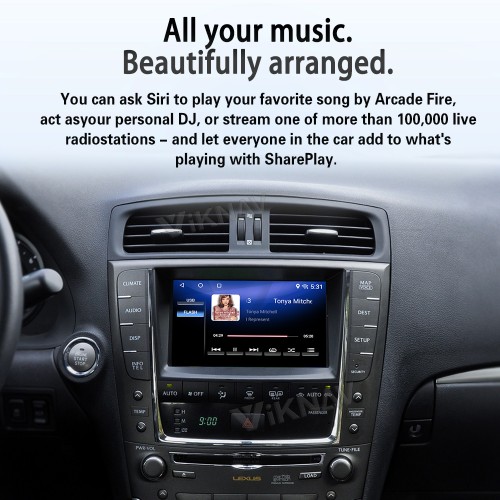 Viknav Android 13 Interface Box for Lexus IS 2005-2024 Wireless CarPlay Decoder Android Auto GPS Navigation  Original Car Radio Screen