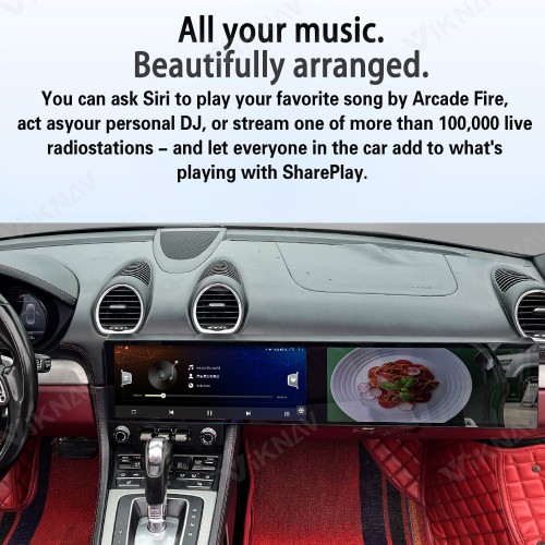 Android System Car Stereo Radio For Porsche 718 2016-2023 Auto Stereo Wireless Carplay GPS Navigation Multimedia Player Dual 12.3 Inch Touch Screen 128GB