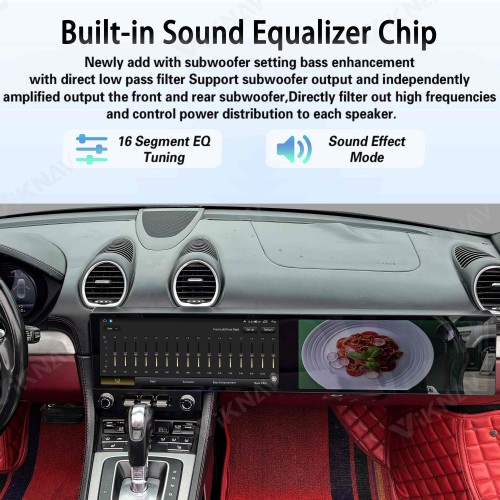 Android System Car Stereo Radio For Porsche 718 2016-2023 Auto Stereo Wireless Carplay GPS Navigation Multimedia Player Dual 12.3 Inch Touch Screen 128GB