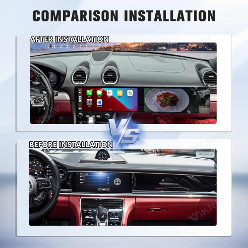 Android System Car Stereo Radio For Porsche 718 2016-2023 Auto Stereo Wireless Carplay GPS Navigation Multimedia Player Dual 12.3 Inch Touch Screen 128GB