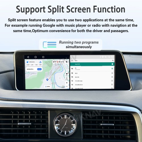Viknav Android 13 Interface Box for Lexus RX 2016-2022 Wireless CarPlay Decoder Android Auto GPS Navigation  Original Car Radio Screen