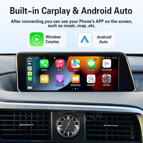 Viknav Android 13 Interface Box for Lexus RX 2016-2022 Wireless CarPlay Decoder Android Auto GPS Navigation  Original Car Radio Screen