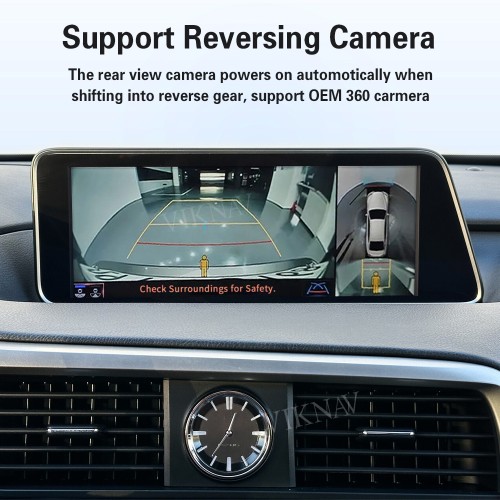 Viknav Android 13 Interface Box for Lexus RX 2016-2022 Wireless CarPlay Decoder Android Auto GPS Navigation  Original Car Radio Screen